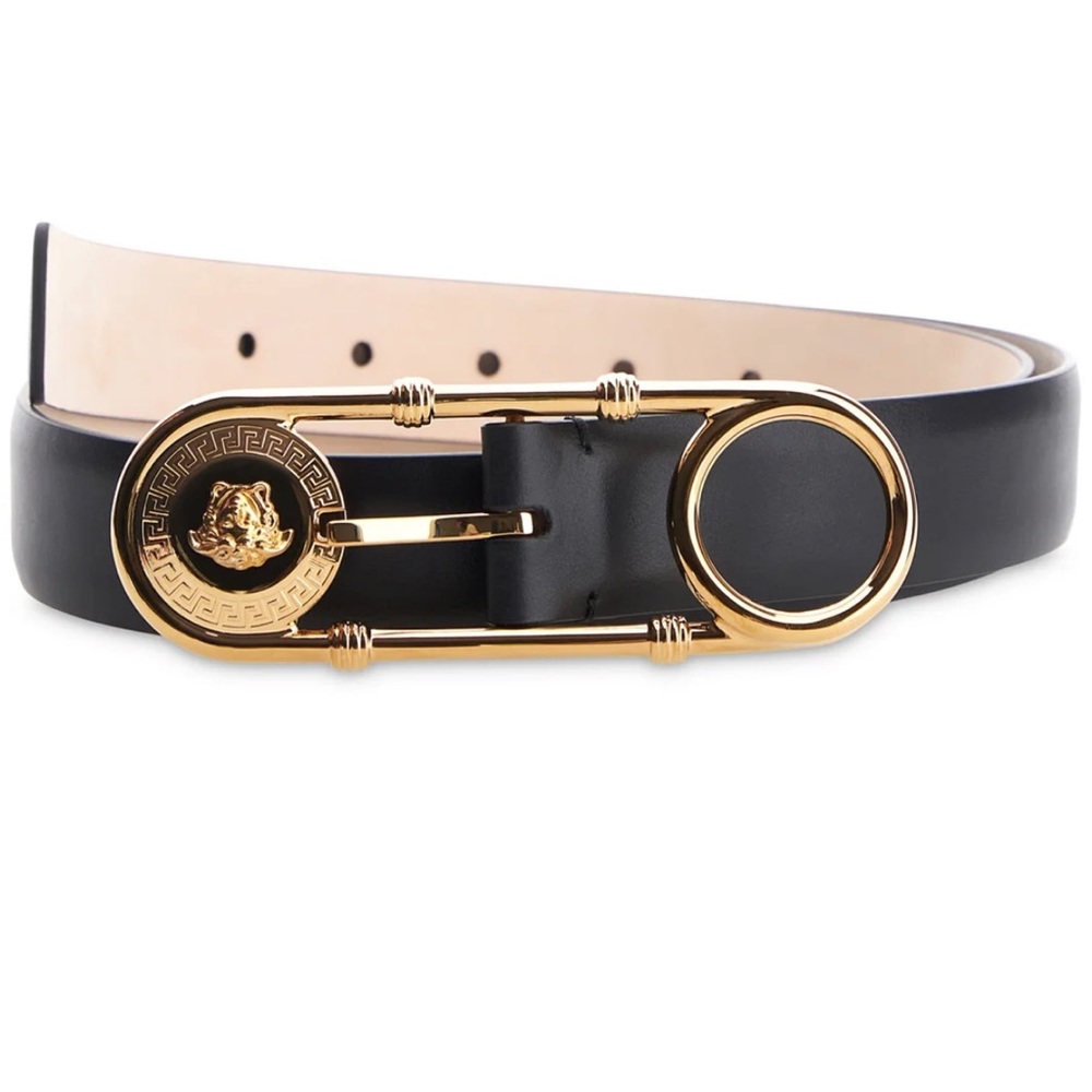 Versace Medusa Detailed Safety-Pin Belt 75 cm